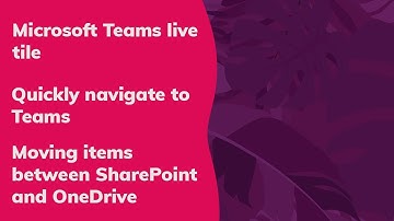 Update 70: Microsoft Teams Live Tile in Workspace 365