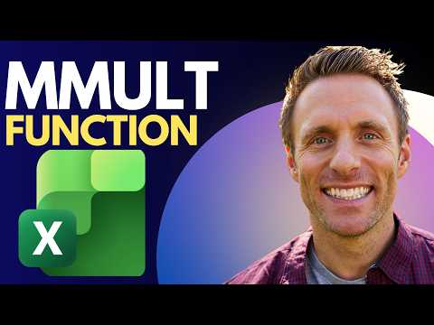 How to Multiply Matrices Using the Mmult Function in Excel (Full Guide)