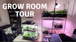 What I am Growing for the 2024 Season | Grow Room Tour | Seed Starting Station