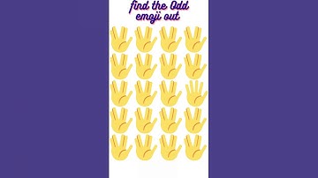 Find the Odd emoji out||Memory test challenge #puzzle #trending