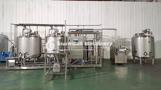 ice cream HTST/batch pro mixing machines Aging tank Pasteurizer CIP Homogenizer