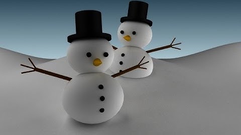 How to create a Snowman (3DS Max)
