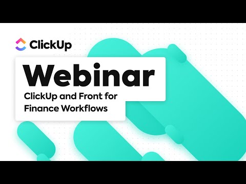 ClickUp and Front for Finance Workflows