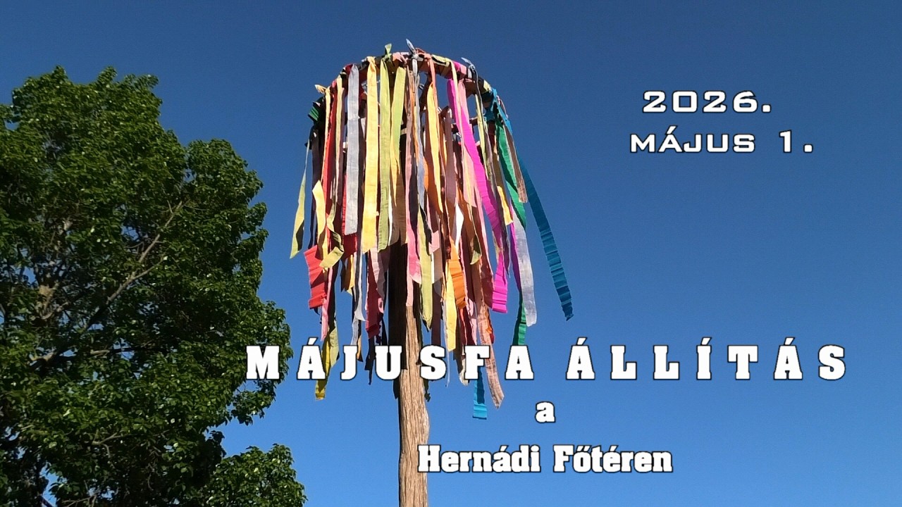 Májusfa állítás Hernádon 2026