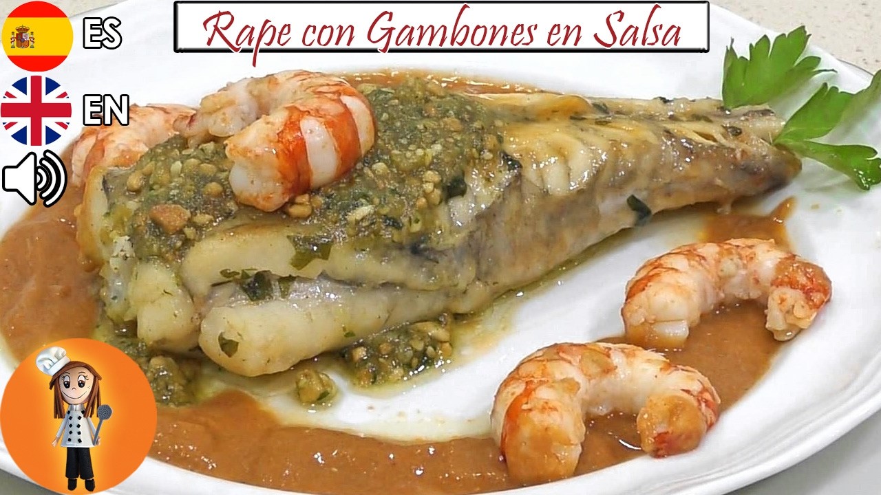 Colas de Rape y Gambones en Salsa | La Receta Más Fácil y Rápida