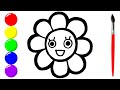 Drawing chamomile for children | Learning to draw | Chamomile drawing
