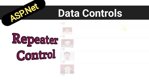 ASP.Net Repeater Control | Data Control | SqlDataSource in Hindi