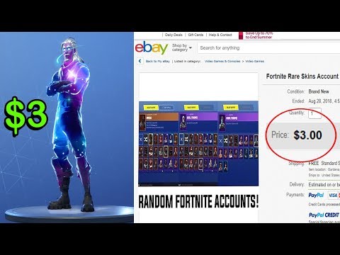 I Spent 3 On A Rare Fortnite Account At Ebay Youtube - 