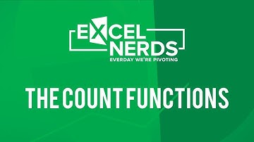 Learn The Count Functions in 5 Minutes | Excel Nerds