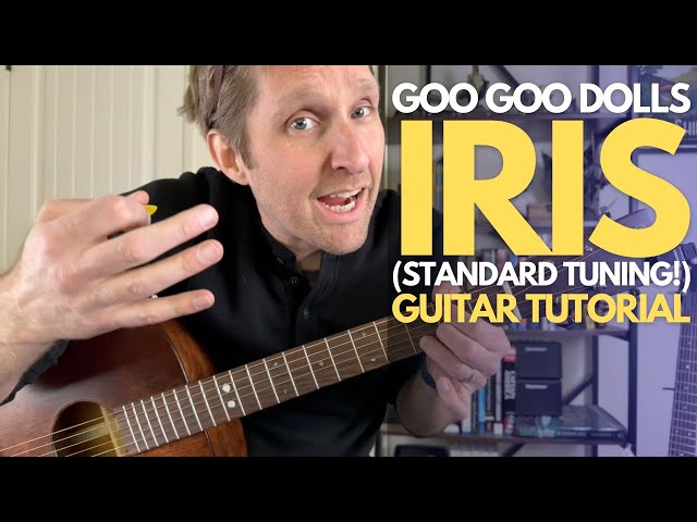 Iris by Goo Goo Dolls STANDARD TUNING Guitar Tutorial - Guitar Lessons with Stuart! class=