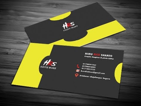 Easy way to make a business card design by hrs creative