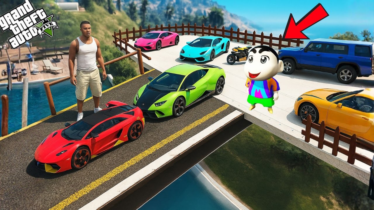 GTA 5 : Franklin & Shinchan Building The Biggest Supercar Garage Ever! 😱🚗 | GTA 5 Bangla Gameplay