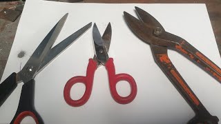 HOW TO SHARPEN SCISSORS (electrician, paper, metal)