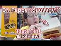 Trying the Dr Pepper Sausage! Test Test & Review: JT's J-Treats