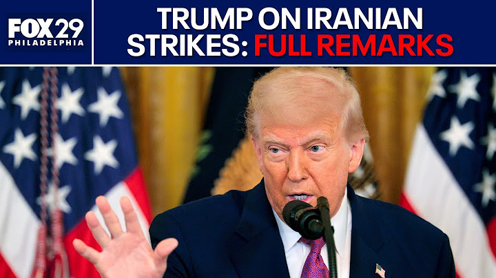President Trump's address to nation after US bombs Iran | FULL REMARKS