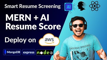 MERN + AI Project : Resume Scorer App | Upload PDF & Get Score Instantly | Deploy on AWS