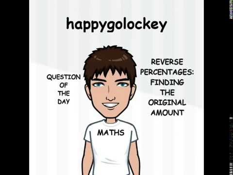 Maths Reverse percentages - finding the original after a percentage change iGCSE 2020 Specimen P4