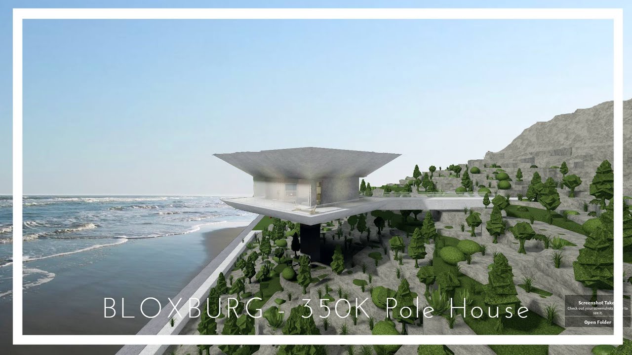 BLOXBURG - 350K Brutalist Pole Home - YouTube