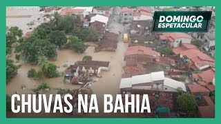 Domingo Espetacular mostra o drama das famílias atingidas pelas chuvas no sul da Bahia