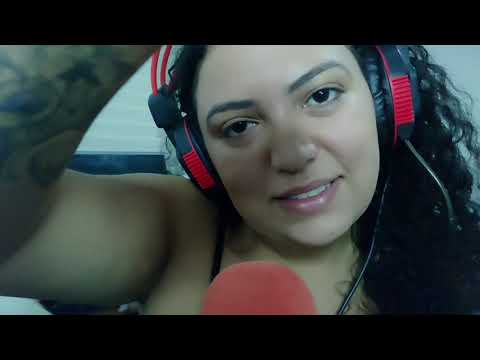 ASMR AMIGA TE MAQUIANDO / SONS DE BOCA / MOUTH SOUNDS