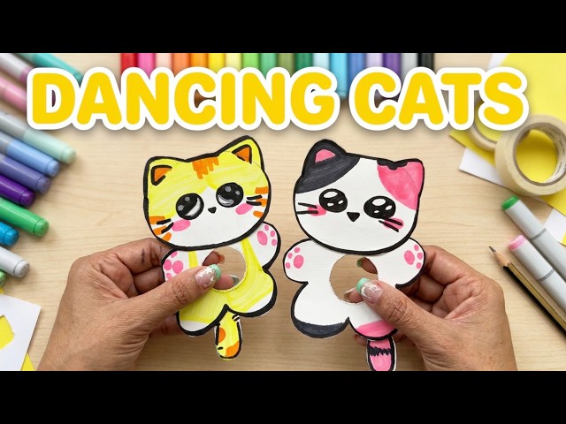 Audasi DIY Papieren Katten Set – 50 Stuks 3D Vouwfiguren Voor Volwassenen En Kinderen – Creatieve Knutselactiviteit En Leuke Bureaudecoratie Voor Kattenliefhebbers
