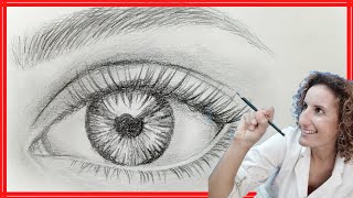 COMO DIBUJAR UN OJO REALISTA (TRUCO cejas+pestañas)