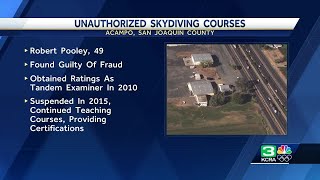 Acampo man instructed skydiving courses without authorization