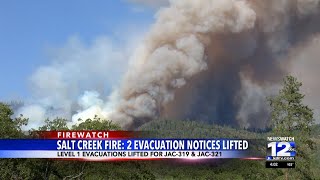 Two evacuation warnings canceled for Salt Creek Fire