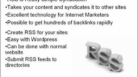 RSS Feeds Bring Massive Backlinks