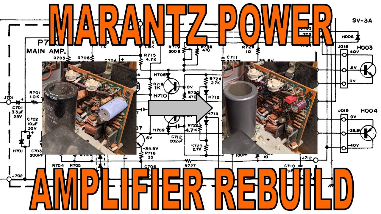 Vintage MARANTZ Power Amp Board Restoration