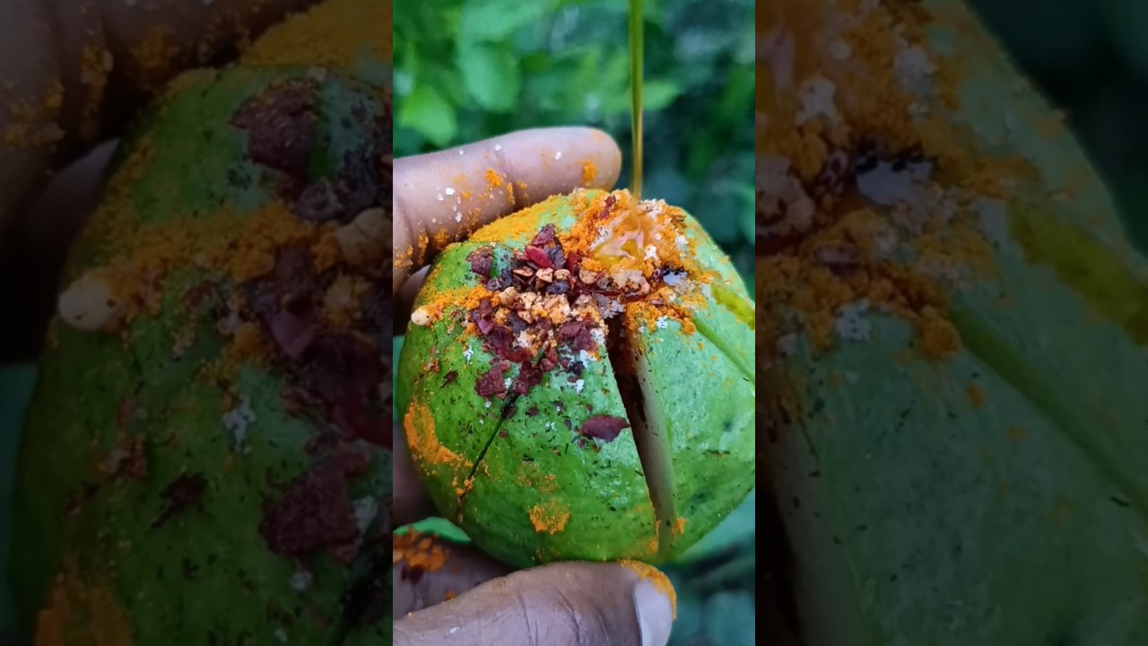 Guava Fruit Masala Making Desi Chat Flavor Explosion 🌶️🤤🔪 