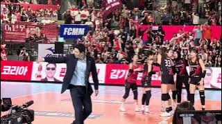 Detik detik kemenangan set 5 Red Sparks Vs Pink Spiders final kovo leg 4