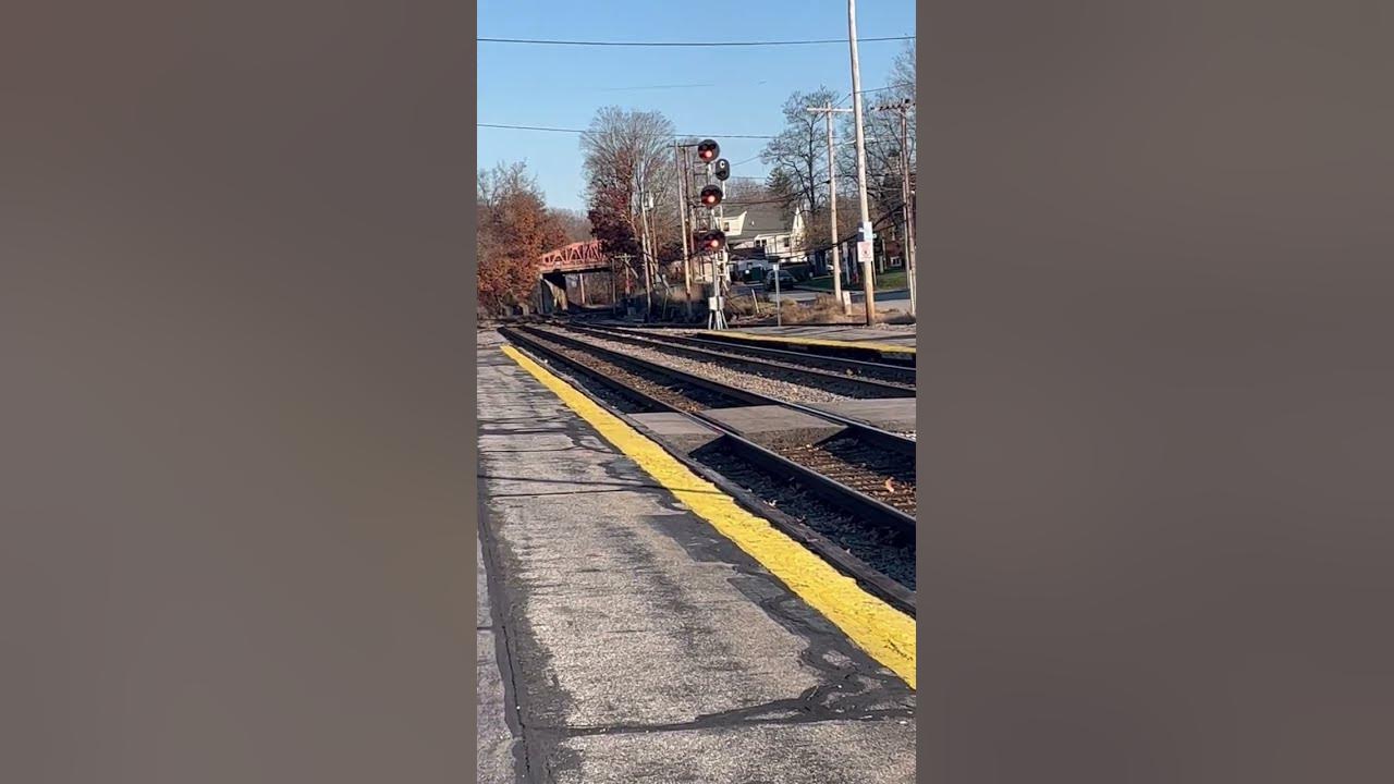 MBTA Fitchburg line Outbound train arriving at Ayer YouTube