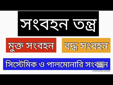 মুক্ত সংবহন ও বদ্ধ সংবহন তন্ত্র | সিস্টেমিক ও পালমোনারি সংবহন | Circulatory system in bengali