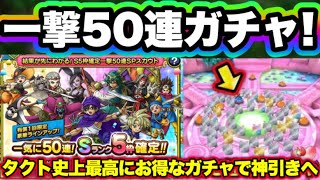 【ドラクエタクト】一撃50連で虹〇枚！？勝ち確ガチャで衝撃の結果！！