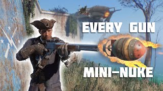 Fallout 4 But Every Gun Shoots Mini Nukes  Minutemen Ending