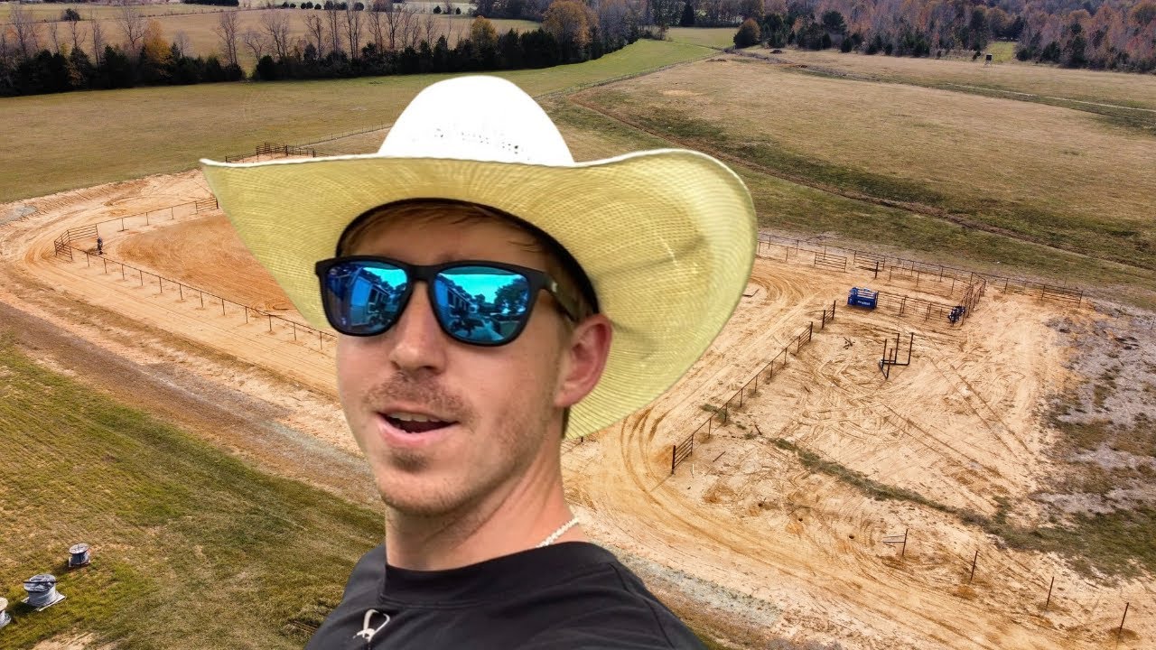 The team roping pen is almost FINISHED!! - YouTube