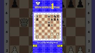 Mate in 1 Move: #199 Find The Winning Move, #chess #shorts #trending #matein #tactics #beginner #win