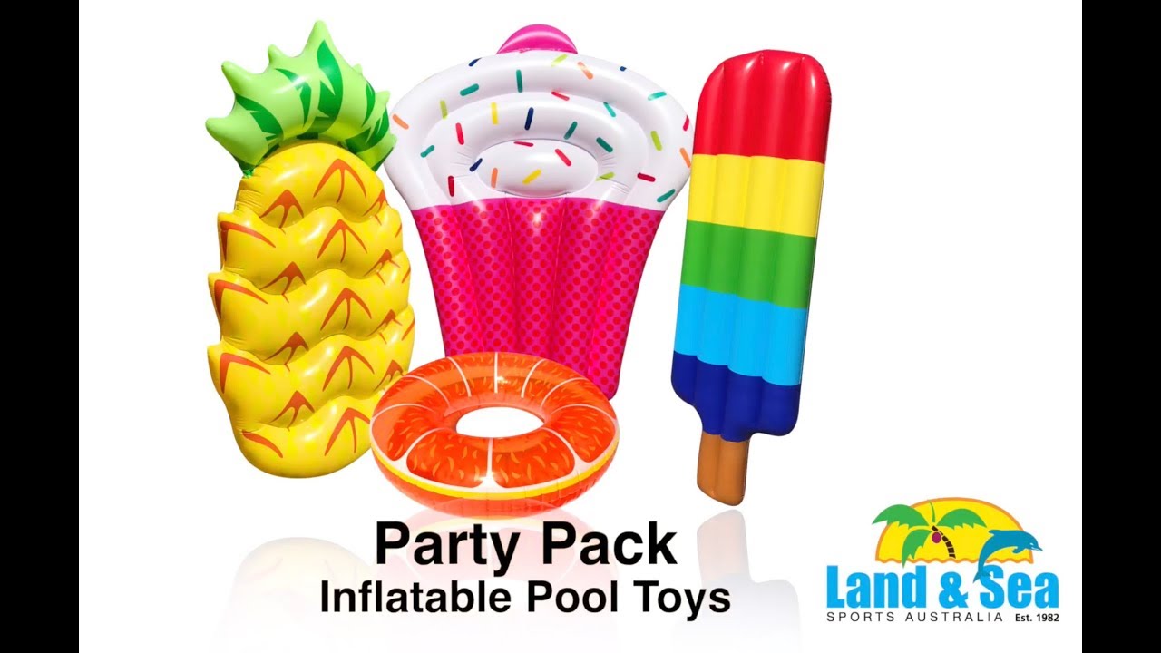 Pool Party Pack Pool Party Pack - 4 HUGE Inflatables - YouTube