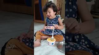 Chalo Shrikhand Khava | Dhyana loves to enjoy her time reaction love enjoy lets viral daily