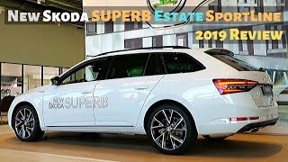 New Skoda SUPERB Estate SportLine 2019 Review Interior Exterior