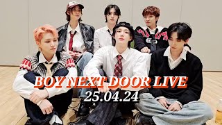 (CC) BOY NEXT DOOR GROUP LIVE 🤩25.04.24 #jaehyun #leehan #taesan #woonhak #sungho #riwoo