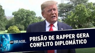 Prisão de rapper gera conflito diplomático entre EUA e Suécia | SBT Brasil (27/07/19)