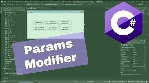 C# - The params Keyword Modifier