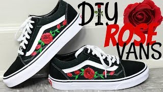 DIY Rose Patch Vans Tutorial