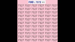 Brain test time🕡, beat the clock spot 7372:#fypシ゚ #gk #shorts #school #iqtest #visiontest