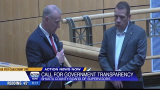 Shasta County Supervisor Kevin Crye calls for transparency after litigation against Shasta County