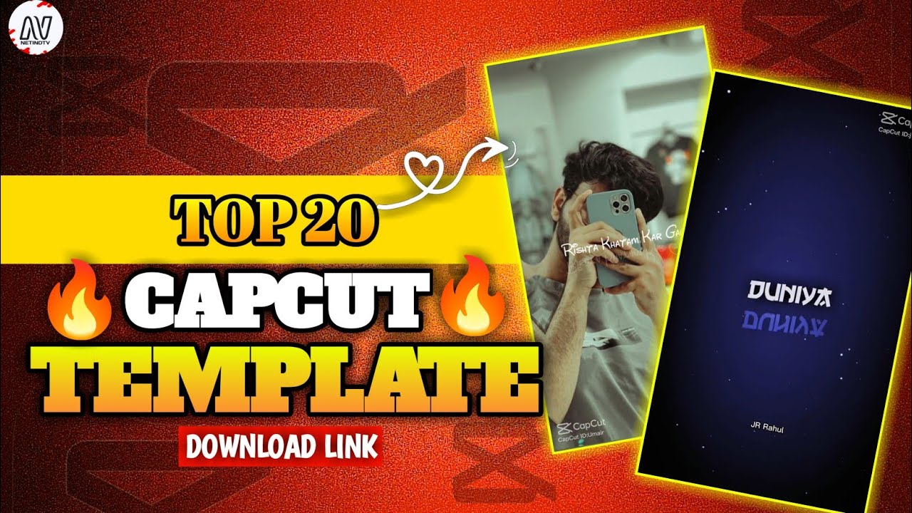 Top 20 Hindi Songs Capcut template (CapCut) Status Editing - Netindtv
