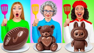 나 vs 할머니 요리 챌린지 | 멋진 음식 요령 Multi DO Challenge