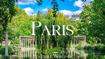Paris 4K Amazing Aerial Film - Calming Piano Music - Travel City